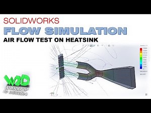 Solidworks Flow Simulation - Air Flow Test on Heatsink