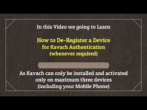 How to De-Register a device for Kavach Authentication