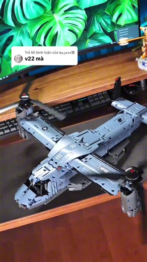 Trả lời @𝖍𝖆𝖟𝖚𝖙𝖔狼 V22 osprey quái vật của không quân mỹ #degotoysaff #thienmohinh #lego #technic