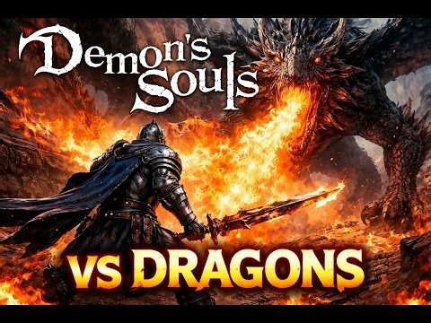 Demon’s Souls vs Dragons | Epic Boss Battles & Dark Fantasy Action