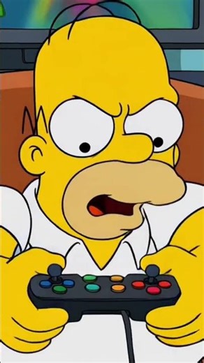 Homer quand il rage 😂 #annimation