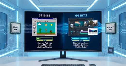 32 bits o 64 bits: por qué esta decisión es clave al instalar programas en tu PC