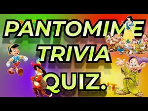 Panto Season Trivia Quiz. Pantomime season fun quiz.