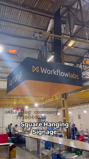 The Flag Company on Instagram: "The Square Hanging Signage offers a modern, eye-catching display that’s perfect for maximizing visibility in crowded spaces. Designed for overhead mounting, this signage provides clear, high-impact visuals on all four sides, making it ideal for trade shows, showrooms, and large retail areas. Crafted from lightweight, durable materials, it’s easy to assemble and install, providing a professional, polished look. With customizable graphics, colors, and sizes, the Squ