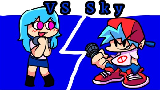 [FNF优质模组]VS Sky超优质的粉丝移植加优化！Sky要抢走BF？