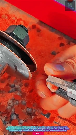 깨끗하고 전문적인: 소형 부품의 마찰 절삭 공정 - 만족스러운 작업과 기계