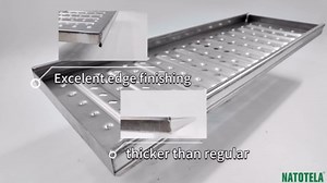 304 Stainless Steel Channel Drain Grate 22.8x7.9x1 inch,3 Pack Length 68.5in Outside Metal Trench Drain Covers,Outdoor Sewer Drainage Grates for Yard,Sidewalk,Park,Garden,mall,Fence line