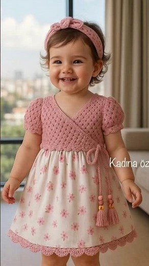 Cutest Crochet Dress Designs for Little Girls #crochetpatterns #crochetcrosai #cute @lailadiary86