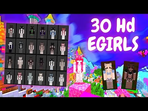 ✅30 HD GIRL SKINS with Custom Capes skin pack (MCBE +) 1.19+