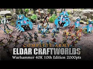 Aeldari Craftworlds 2000pts Army Warhammer 40K 10th Edition Tier List, Showcase + Tactics
