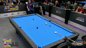 Kaci finishing a nice rack | Predator Pro Billiard Series