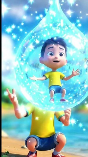 The Water Cycle Explained in Seconds! | Fun Science for Kids #education #funfacts #funforkids