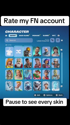 Fortnite Account Showcase: Unique Skins Revealed