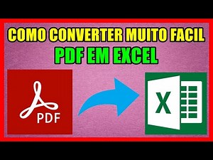 COMO CONVERTER PDF EM EXCEL