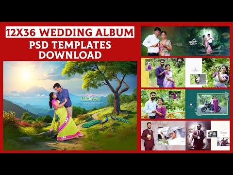 12x36 Best Wedding Album PSD Templates Download | NN PHOTOSHOP