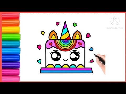 Set Birthday Cakes How to Draw a Birthday Cake