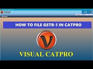 How to file GSTR-1 in Visual Catpro