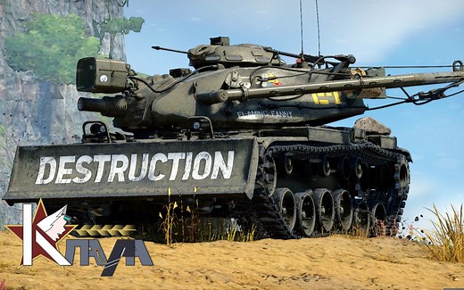 【战争雷霆】“美利坚偷石油矿工战车！”M728 简史&简评&实战_哔哩哔哩bilibili_战争雷霆