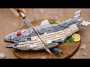 Amazing LEGO KING SALMON Ice Fishing | How to Catch & Cook IRL