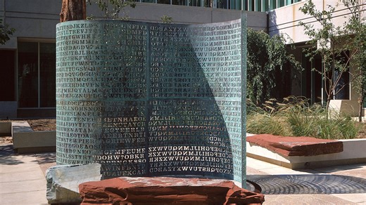 Info to decipher secret message in Kryptos sculpture at CIA headquarters sells for close to $1M