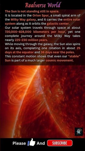 The Sun Is Not Still | Our Solar System Is Racing the Galaxy #spacefacts #spaceexploration