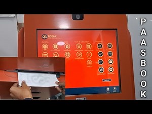 kotak Mahindra Bank Passbook Print | how to print kotak bank passbook self | kotak 811 Passbook |