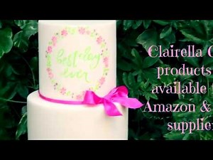 Easy Airbrushing Tutorial with Clairella Cakes Garland Stencil