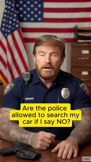 Are the police allowed to search my car if I say NO? #cop #cops #police #lawer #criminal