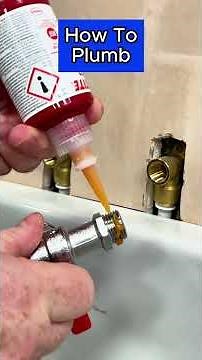 How To Plumb installing a tap. Installing a Tap Loctite 577