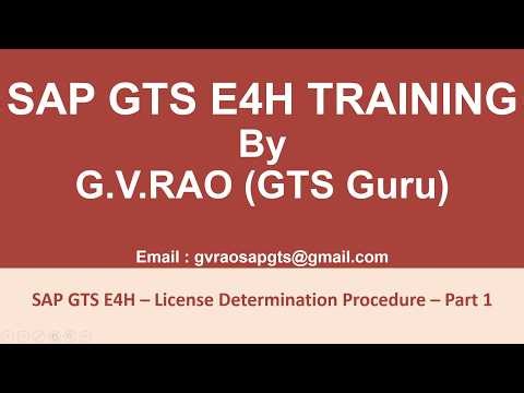 Role of SAP GTS E4H License Determination in Supporting Trade Compliance Department