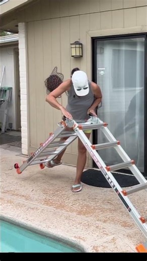 The Ladder That Does It ALL! 🪜✨ Rolls, Extends & Folds in Seconds!