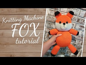 flat bed knitting machine fox stuffie