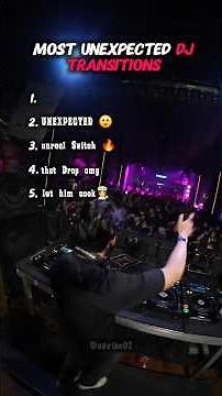 Top 5 Most Unexpected DJ Transition moments #shorts