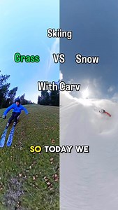 11K views · 16 reactions | ❄️ Skiing on Snow VS Skiing on Grass  I tested my skiing data with @carv.ski to compare grass skiing vs. snow skiing — and the results were seriously interesting. Same technique, totally different feel Got a Ski:IQ 160 on the snow and Ski:IQ 140 on the grass, which is super cool ⛷️ . . . #skilife #skiing #ski #carving #carv #skiseason | Anthony Robert | Facebook