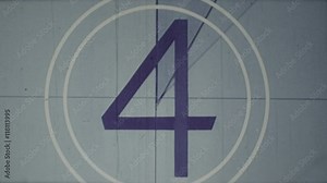 Vintage Video Projector Countdown