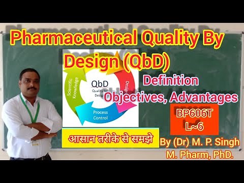 Quality By Design (QbD) | Definition | Objectives | Advantages | Quality Assurance | BP606T | L~6