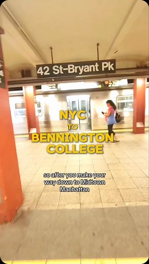 Bennington College Admissions Interns on Instagram: "Out of state and international students! Here’s a guide on how to get to Bennington College from NYC! Side note: During arrival dates the school provides a direct shuttle from Albany to Bennington College, but during the rest of the season this is the route you can take! Music: Sweet Disposition by The Temper Trap. #nyc #bennington #fyp #fypシ゚viral #campus #vermont #benningtoncollege #jfk #college"