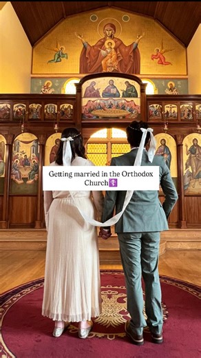 T. S. Bankson on Instagram: "My priest: "Make it a long kiss at the end." 😂 My husband and I had an Anglican wedding in 2023. We converted in 2024, and now had the blessing of getting married in the Orthodox Church! And this time, we had a beautiful, third little life with us!💕 I'm so excited to move forward into motherhood beside my husband with this incredible blessing!"