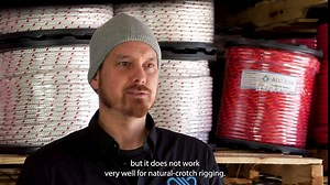 Double Braid Polyester Arborist Bull Rope | Made in USA | Rigging Hoisting Line | High Strength Tree Rope | 1/2 inch x 120 feet, 1 Eye Splice