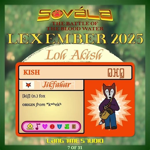 Lexember 2025 (Sovála): December 7th