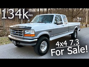 7.3 Powerstroke For Sale: 1995 Ford F-250 OBS Diesel 4x4 with Only 134k Miles!
