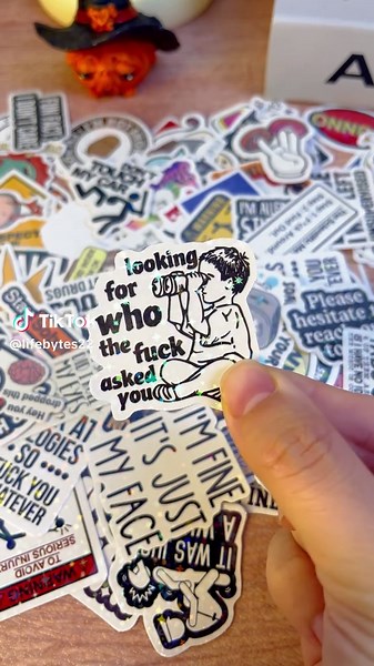 These funny stickers are vinyl and waterproof and you get 130 in one pack #VinylStickers #waterproofstickers #stickers #dealsforyoudays #tiktokshopcreatorpicks