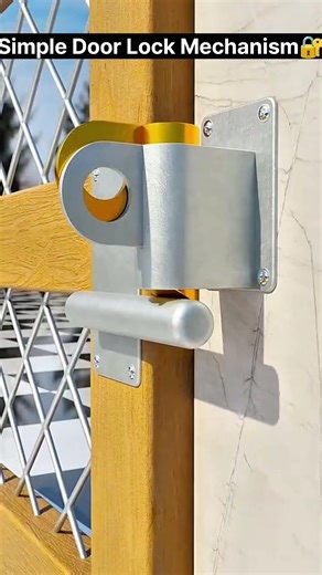 Simple Door Lock Mechanism 🔐 | Smart Door Lock Engineering Explained