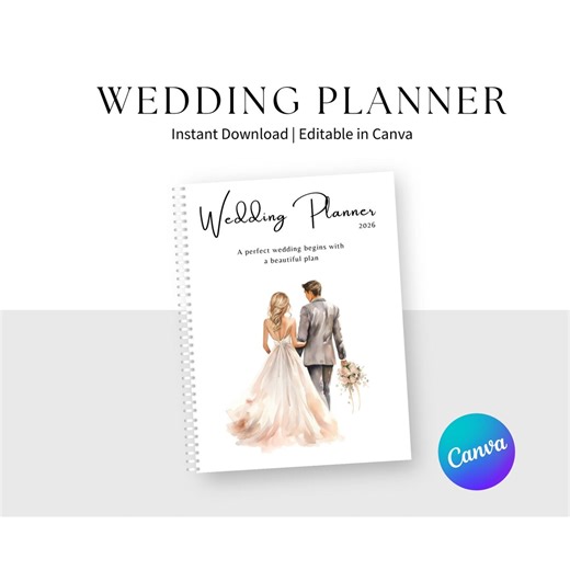 Wedding Planner Binder | Bridal Organiser Checklist (digital Download) - Etsy