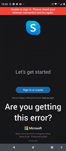 How to fix Skype issue 'Unable to sign. Please check your Internet Connection and try again.'