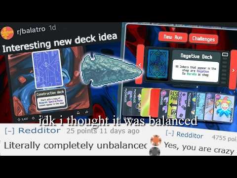 I modded 3 decks from Reddit into Balatro to see if they were as unbalanced as people said