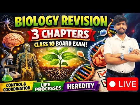 LIVE 🔴 Class 10 Biology One-Shot 🚀 | 3 Most Important Chapters | Learn at Scholar #livescienceclass