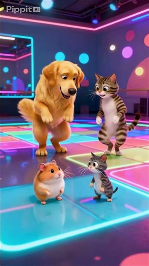 Funny Animal Dance Party, Viral Pet Compilation #cartoon