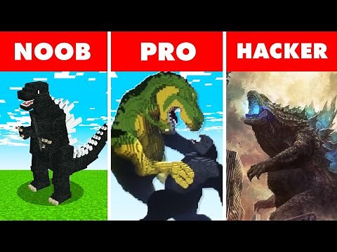 Noob vs. Pro vs. Hacker : MUTANT GODZILLA BATTLE! In Minecraft Animation