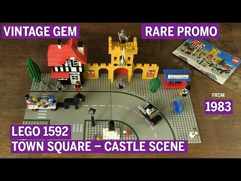 LEGO 1592 Town Square / Castle Scene (1983) – Complete Review & History